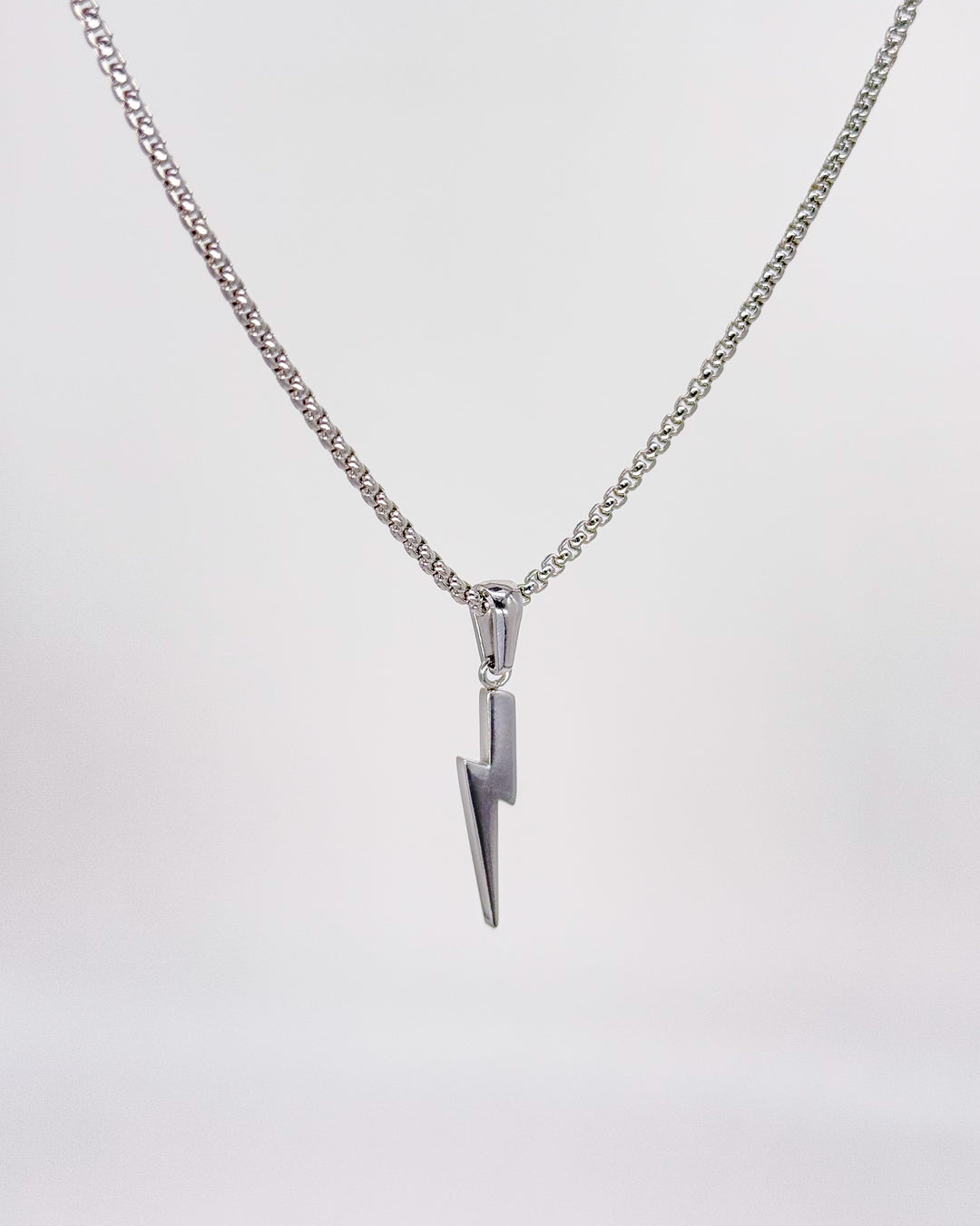 LIGHTNING Necklace Silver