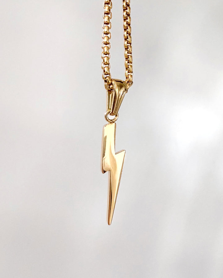 LIGHTNING Necklace Gold