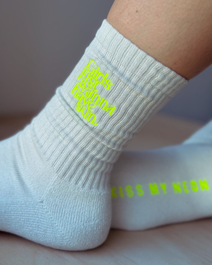 GIRLS JUST WANNA HAVE SUN STITCH Socken