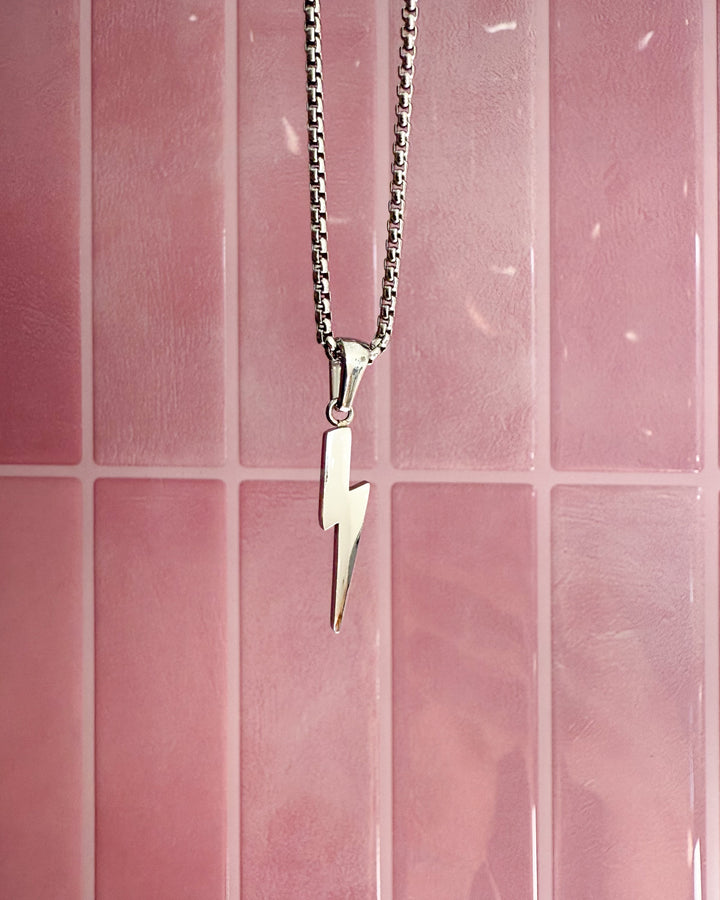 LIGHTNING Necklace Silver