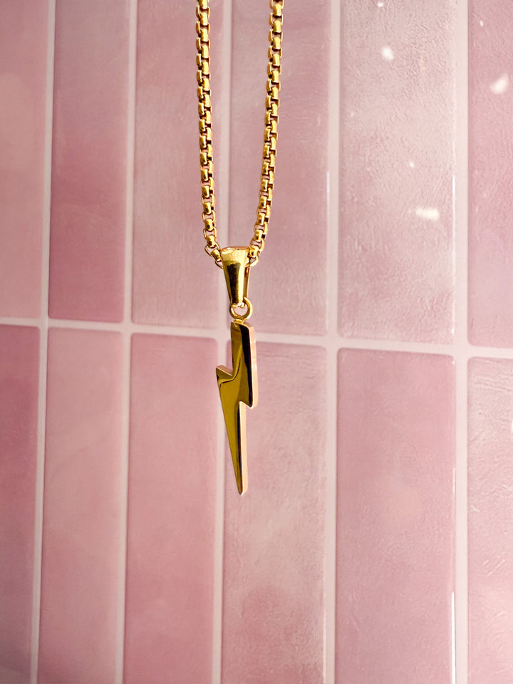 LIGHTNING Necklace Gold