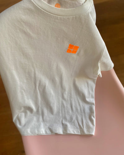 NEON SQUARE STITCH T-Shirt Off White