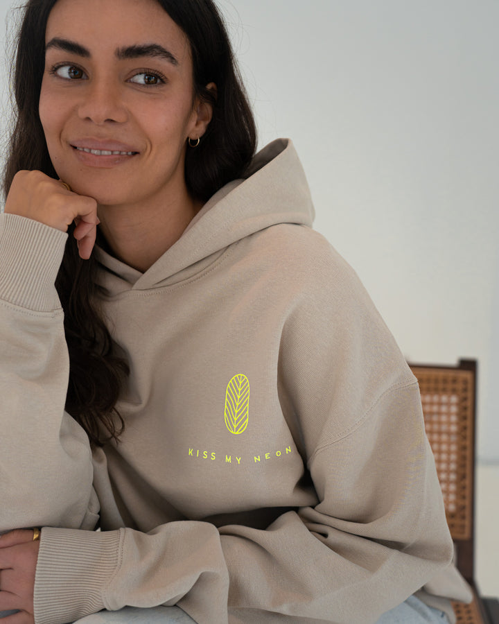 ALOHA Oversize Hoodie Sand