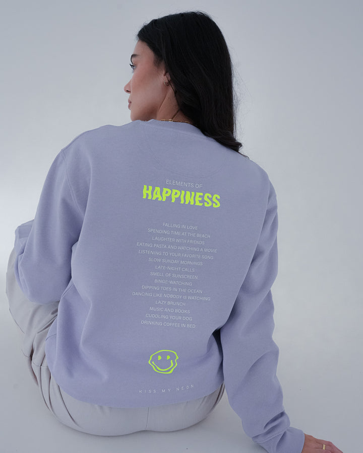 ELEMENTS OF HAPPINESS Sweater Lavender